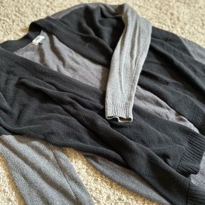 Black/Gray Color Block Cardigan